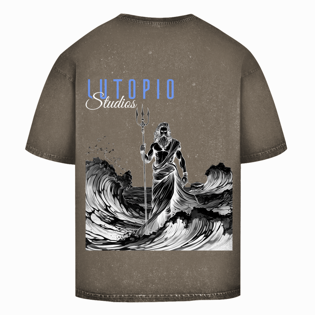Oversize Washed T-Shirt Poseidon