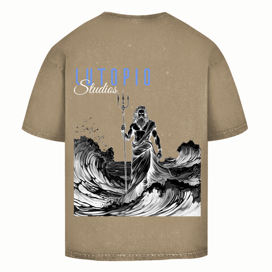 Oversize Washed T-Shirt Poseidon