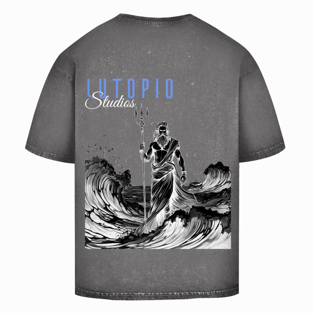 Oversize Washed T-Shirt Poseidon