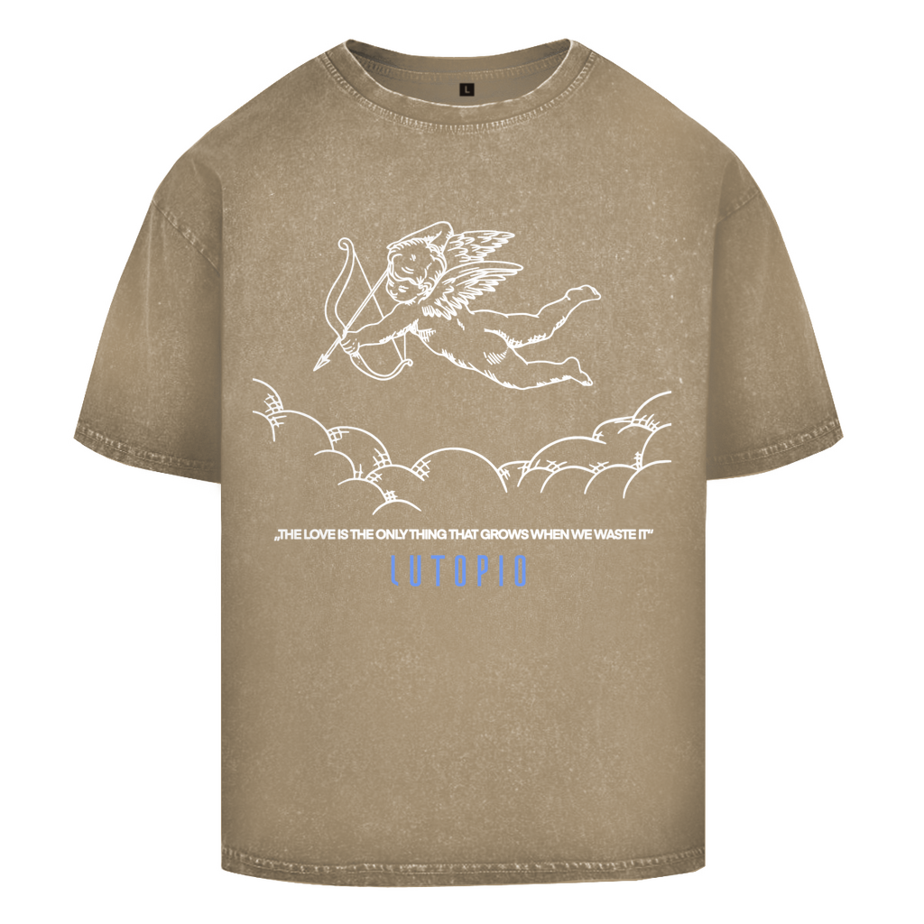 Oversize Washed T-Shirt Amor vorne